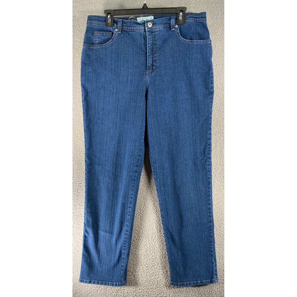 Charter Club Jean Shop Jeans Womens 16 Regular Tummy Slimming Classic Narrow Leg